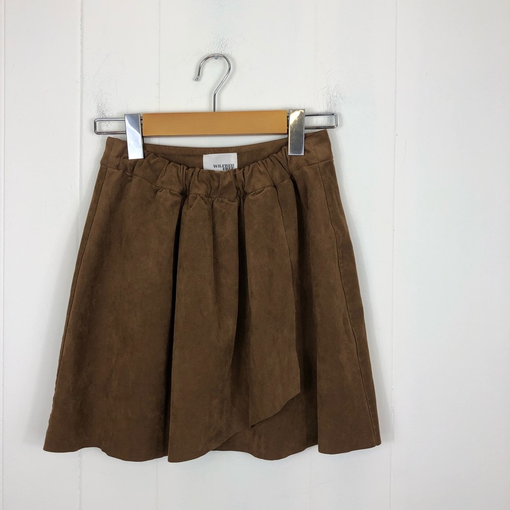 Wilfred Free Nescher Faux Suede Skirt Sz‎ XS